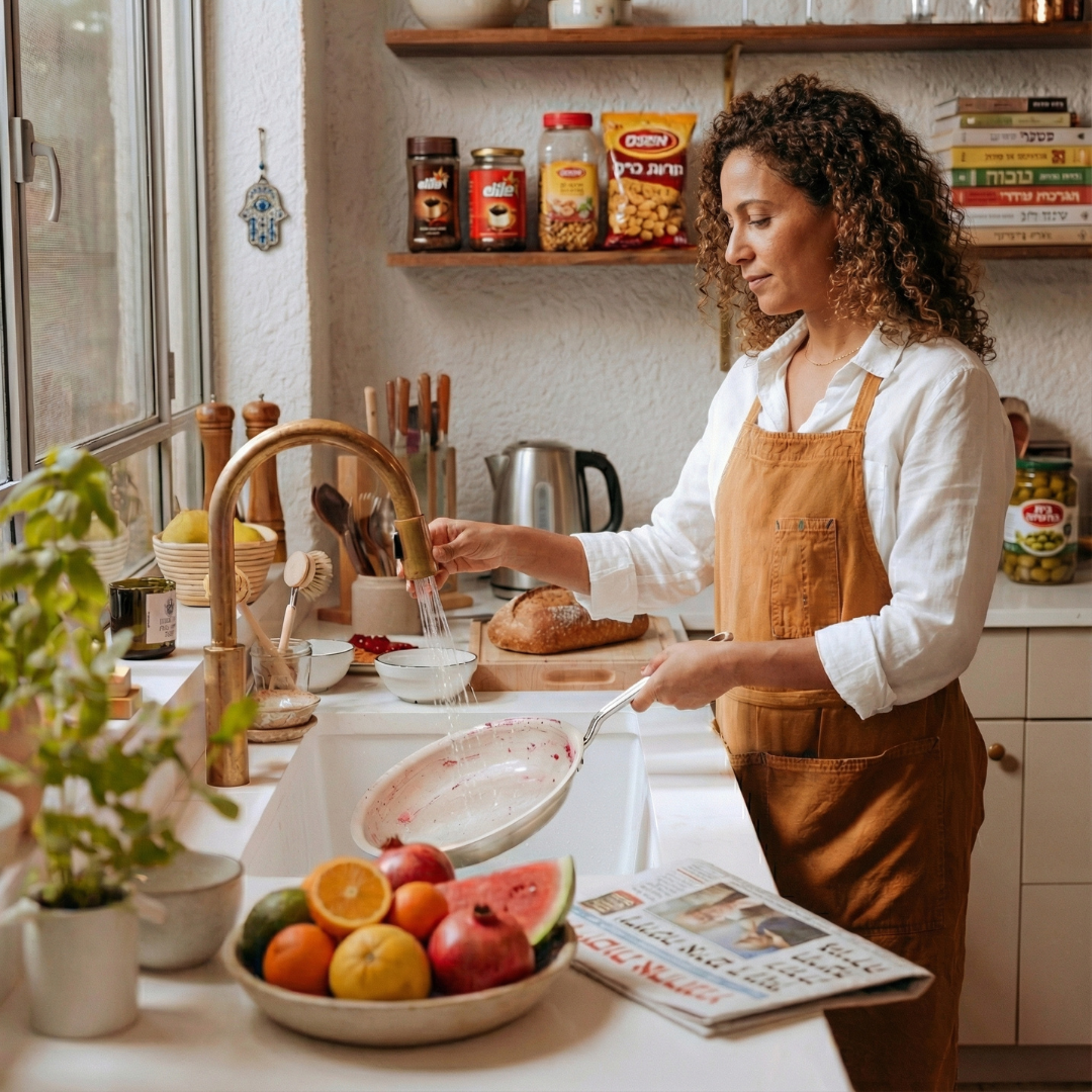 מחבת קרמית דו שכבתית
