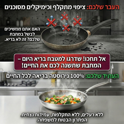 מחבת נירוסטה איטלקית