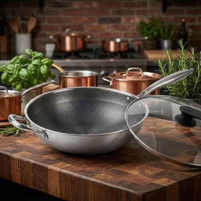 מחבת ווק נירוסטה היברידי