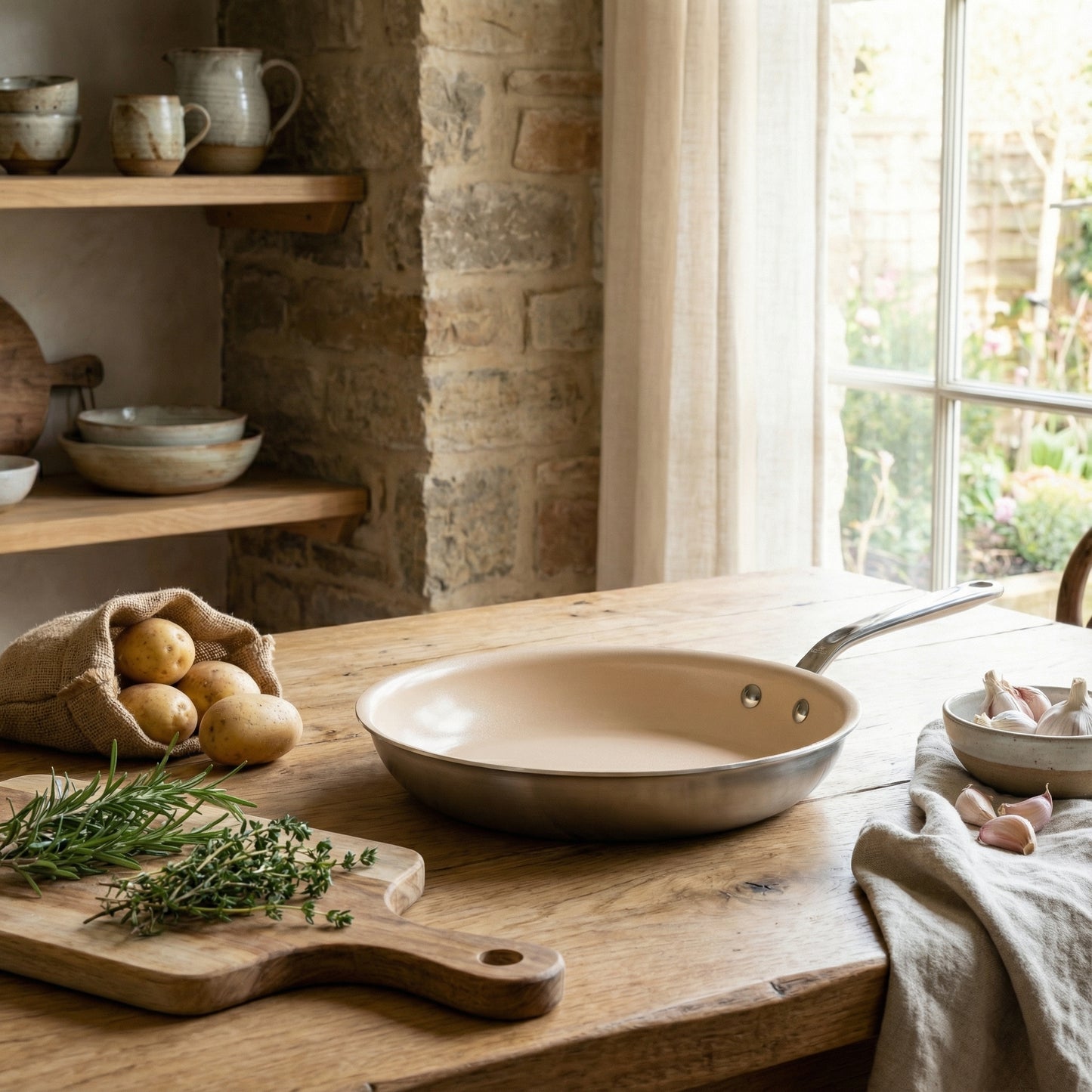 מחבת קרמית דו שכבתית